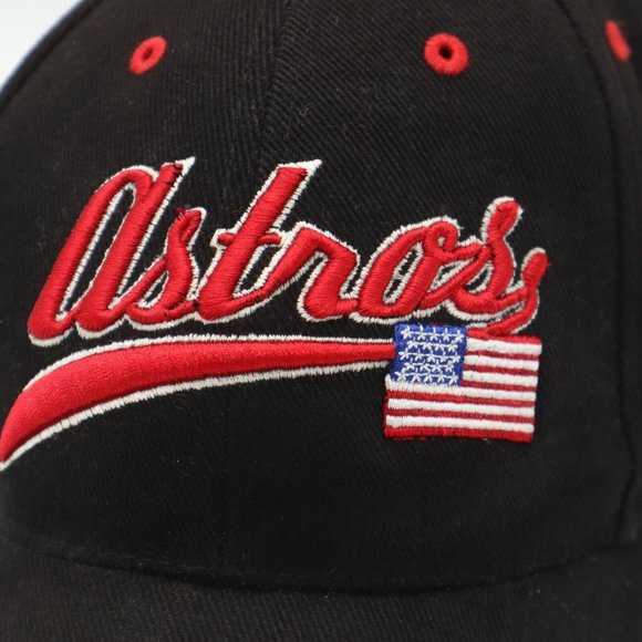 Vtg MLB Houston Astros Franchise Black Fitted Hat Cap by Twins Ent Size Large - Picture 2 of 8